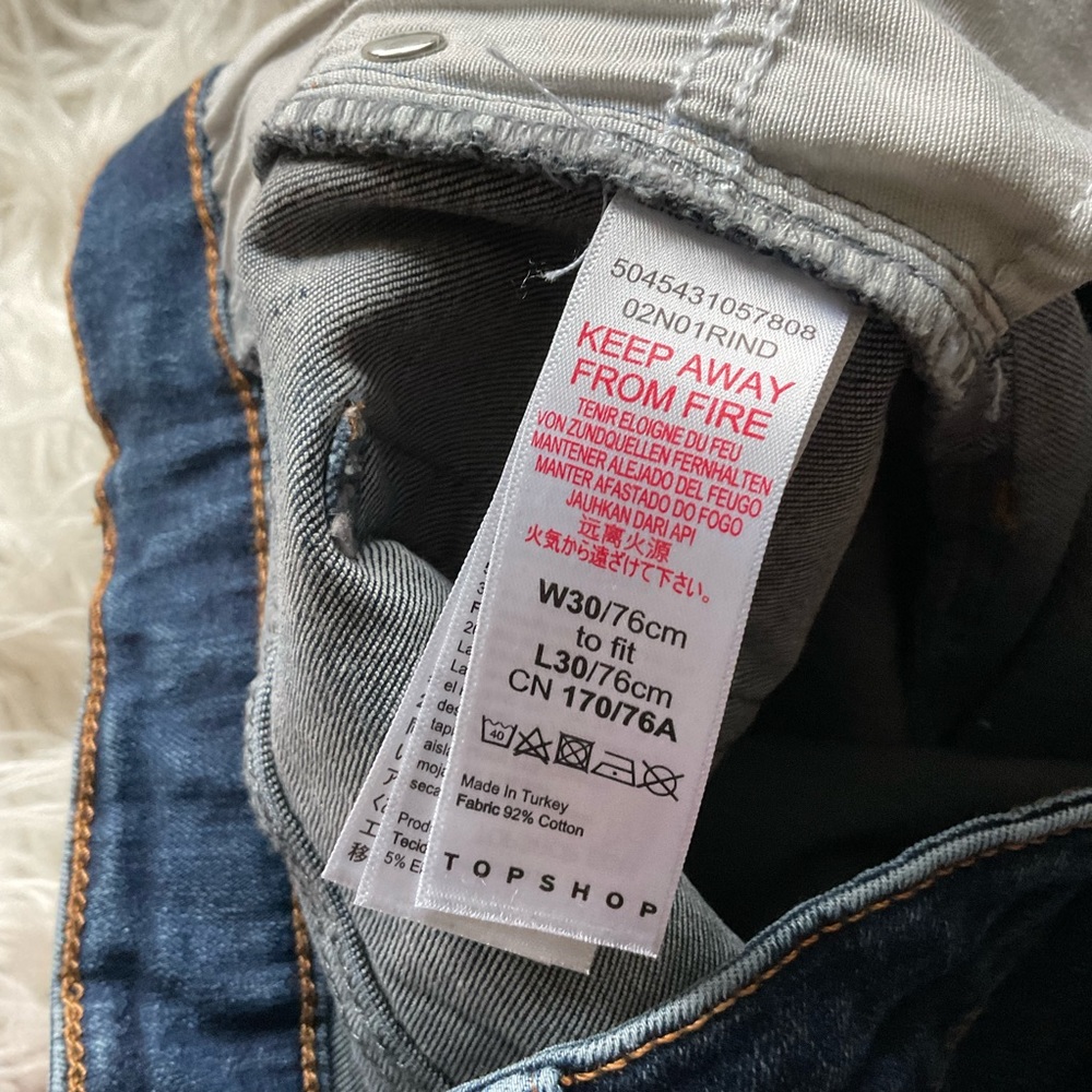 Topshop Jamie High Rise Skinny‎ Ankle Jeans - Picture 7 of 8